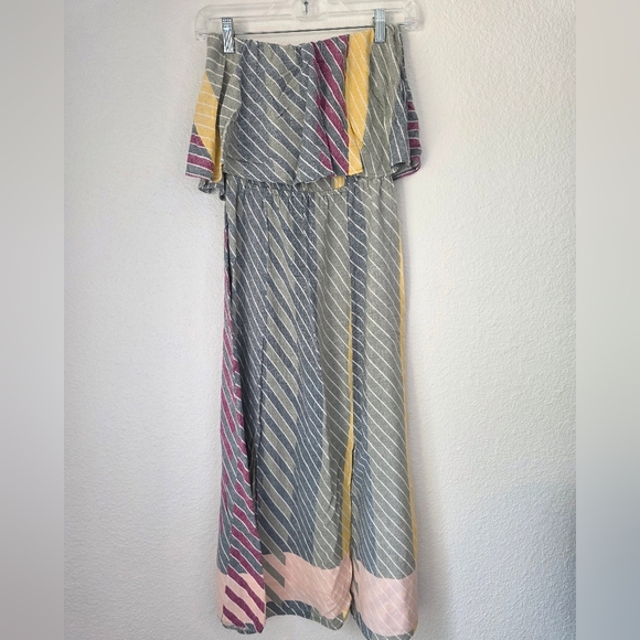 O'neill strapless striped dress, Multicolored, Size small - Picture 1 of 11